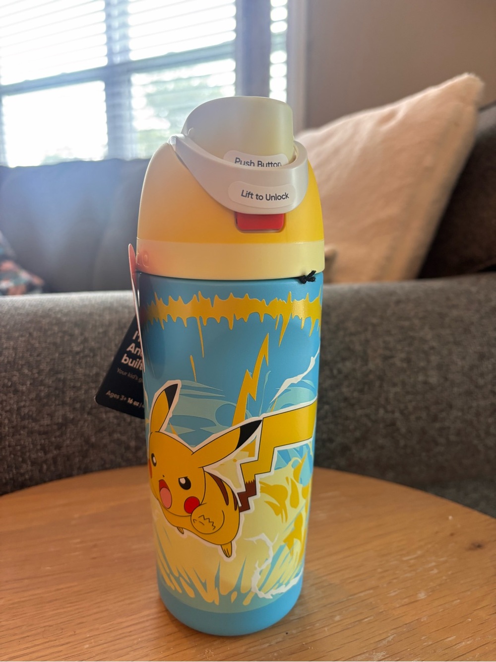 Owala Pokemon Pikachu Water Bottle 16oz NEW